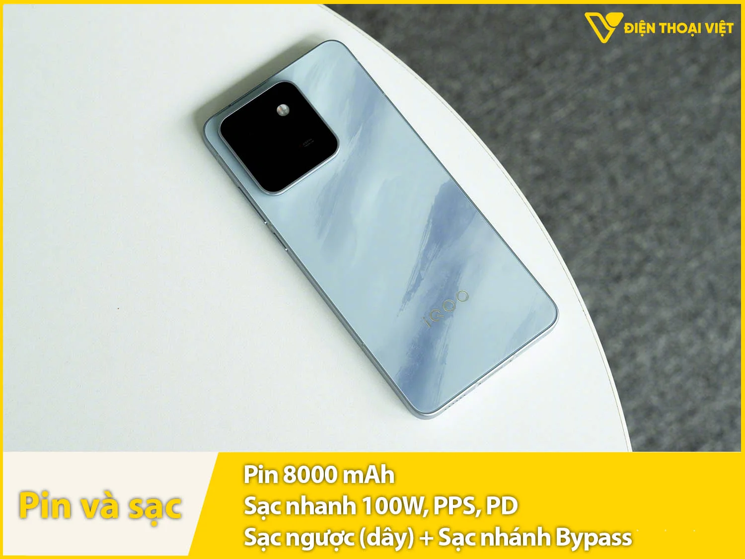 Pin 8000mAh cực khủng & Sạc siêu nhanh 100W