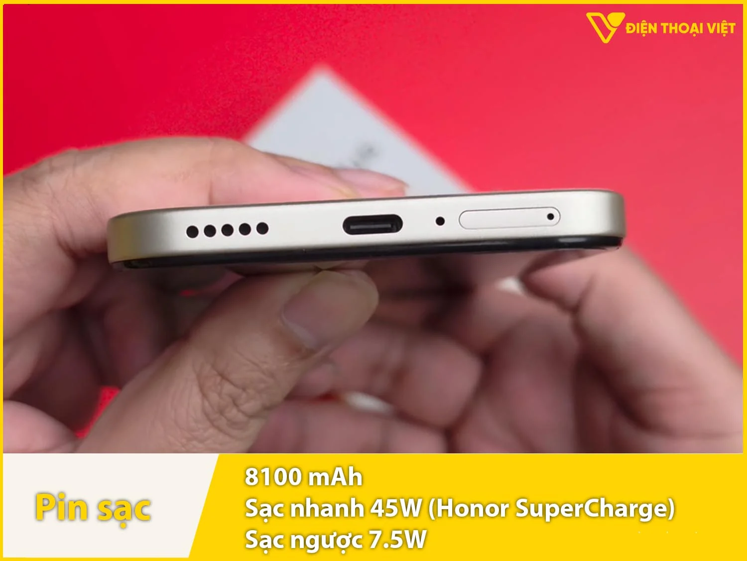Pin 8100mAh & Sạc nhanh 45W