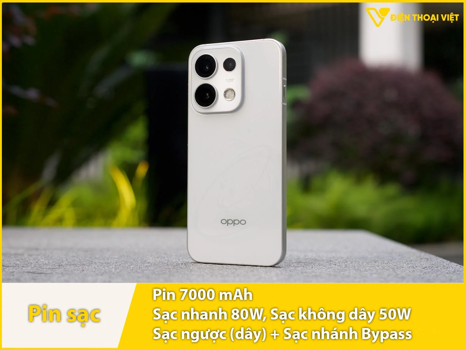 Pin khủng 7000mAh & Sạc nhanh 80W