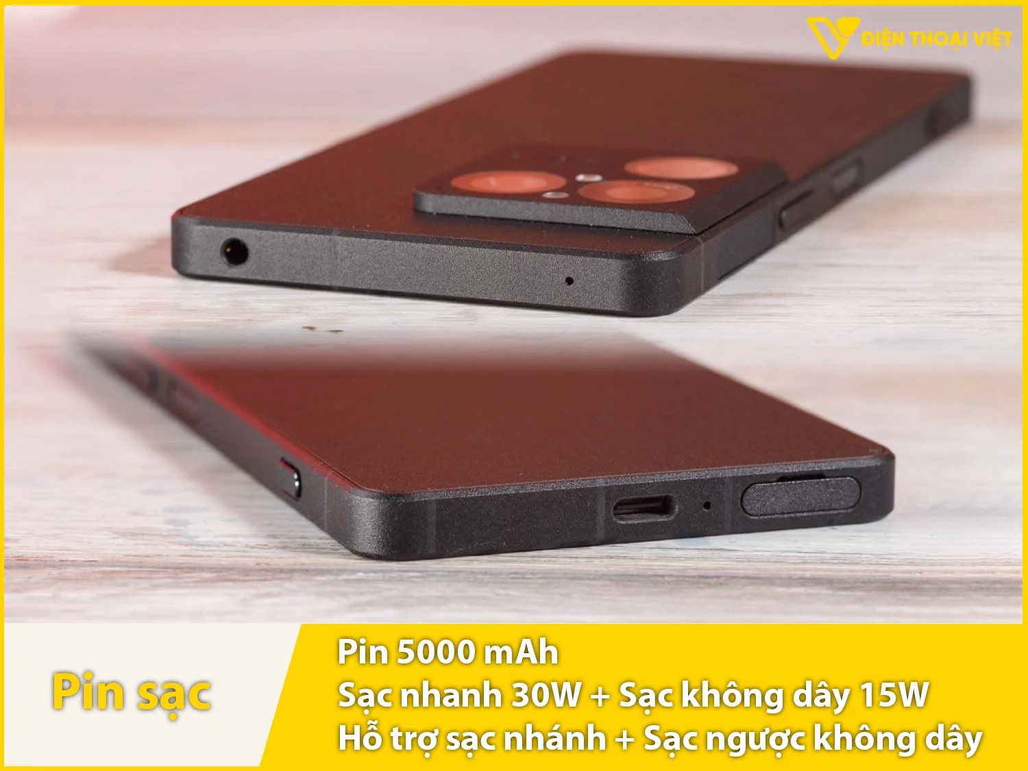 Pin 5000mAh & Sạc nhanh 30W