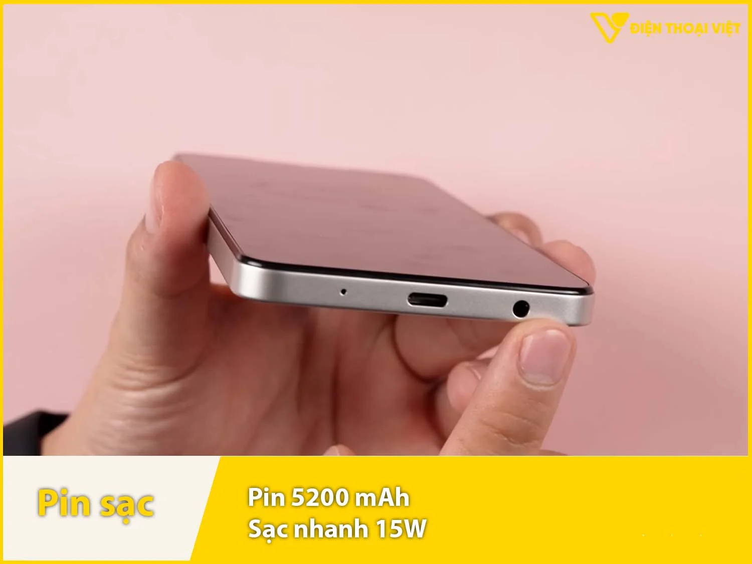 Pin 5200mAh & Sạc nhanh 15W