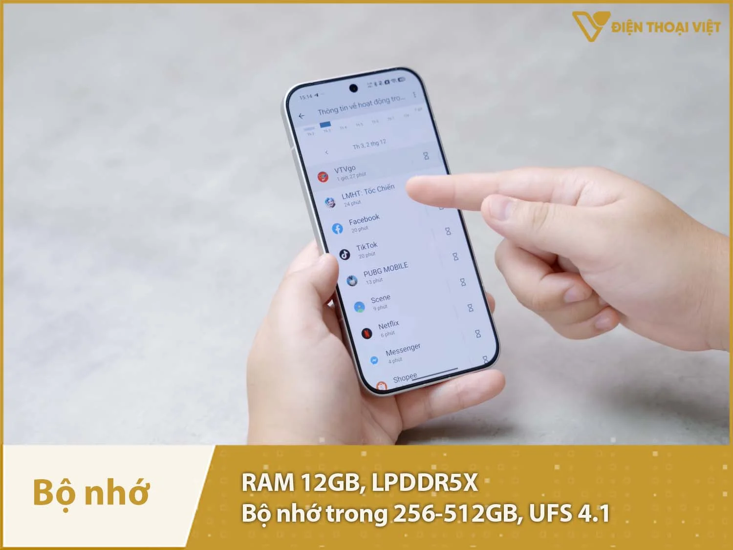 POCO F8 Pro có RAM 12GB & Bộ nhớ trong 256-512GB