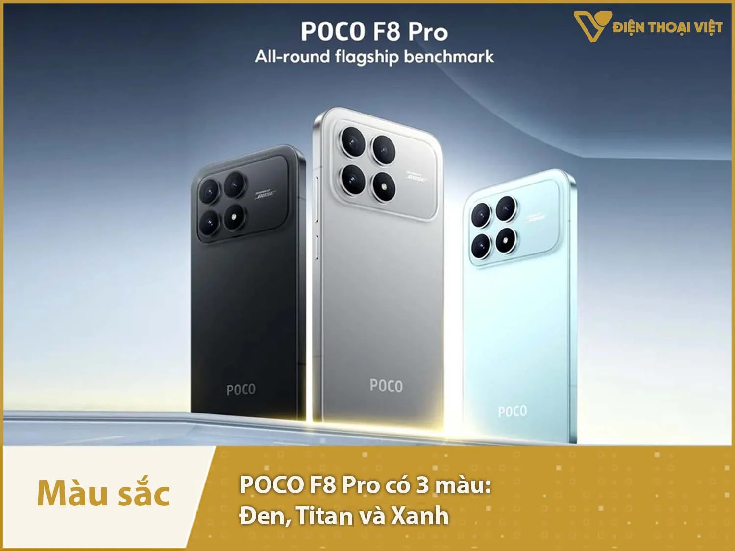 F8 Pro có 3 màu sắc
