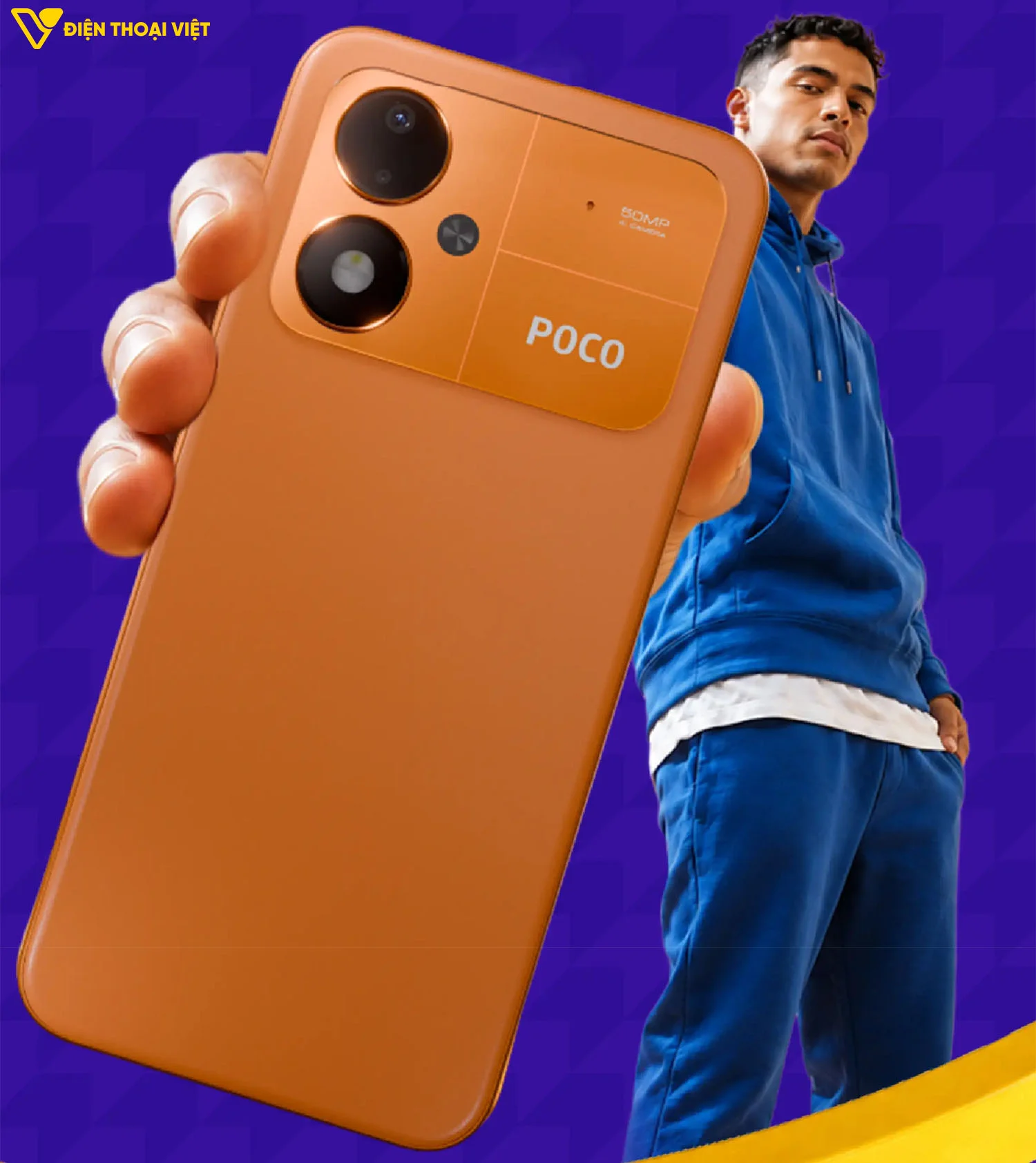 Thiết kế trông khá rẻ tiền của POCO M8 Power