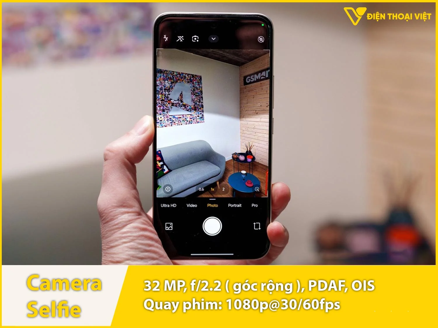 Camera selfie 32MP & Quay phim 1080p