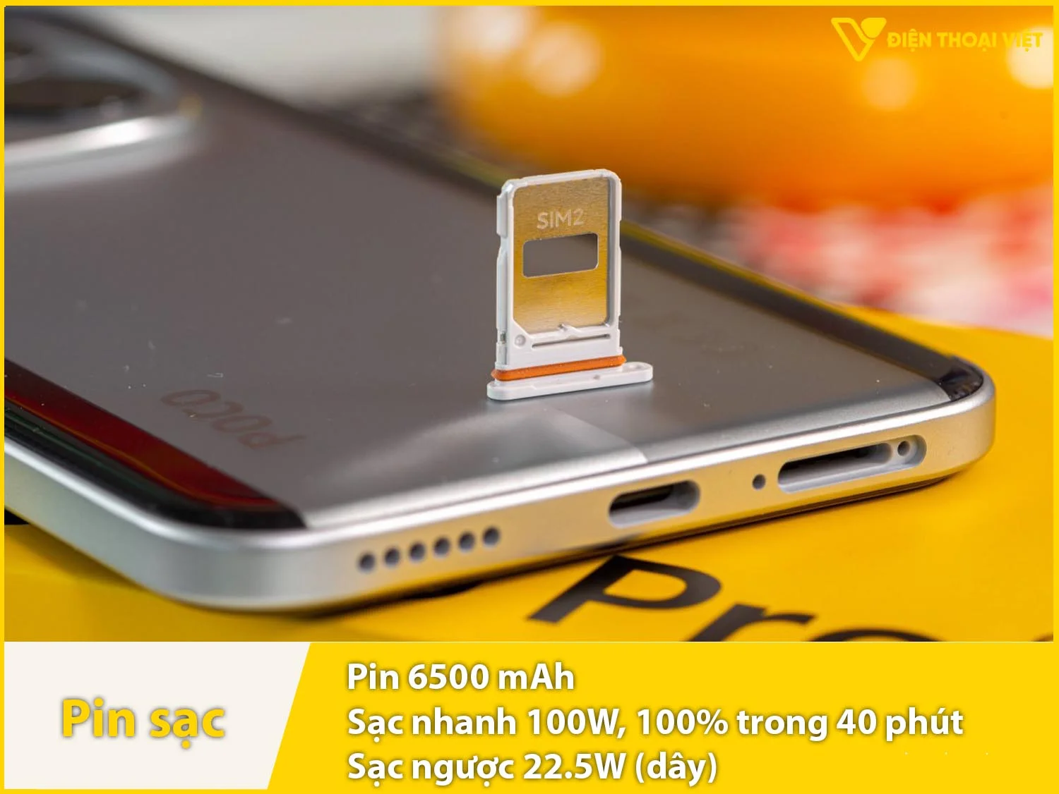 Pin 6500mAh & Sạc nhanh 100W