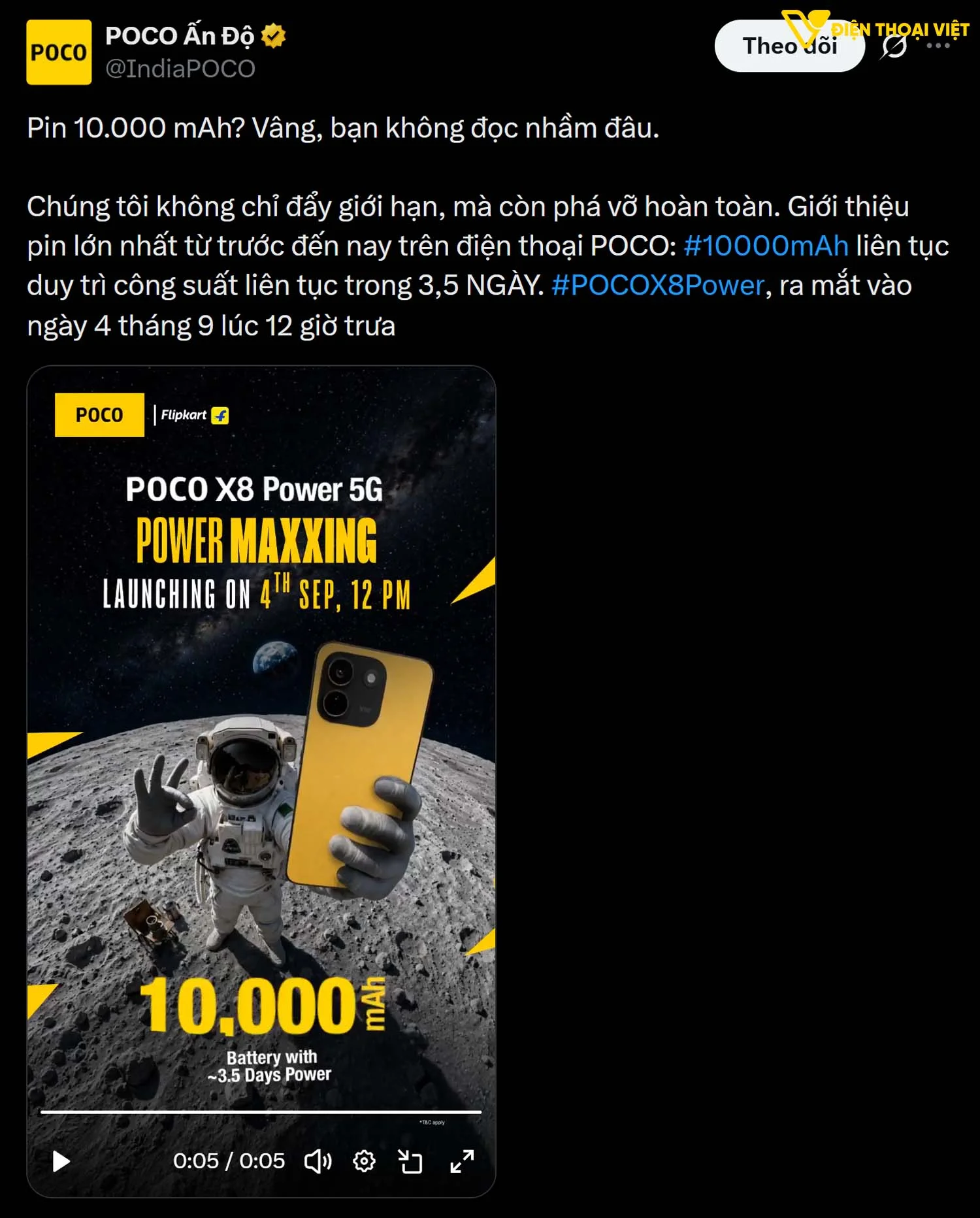 POCO X8 Power ra mắt khi nào?