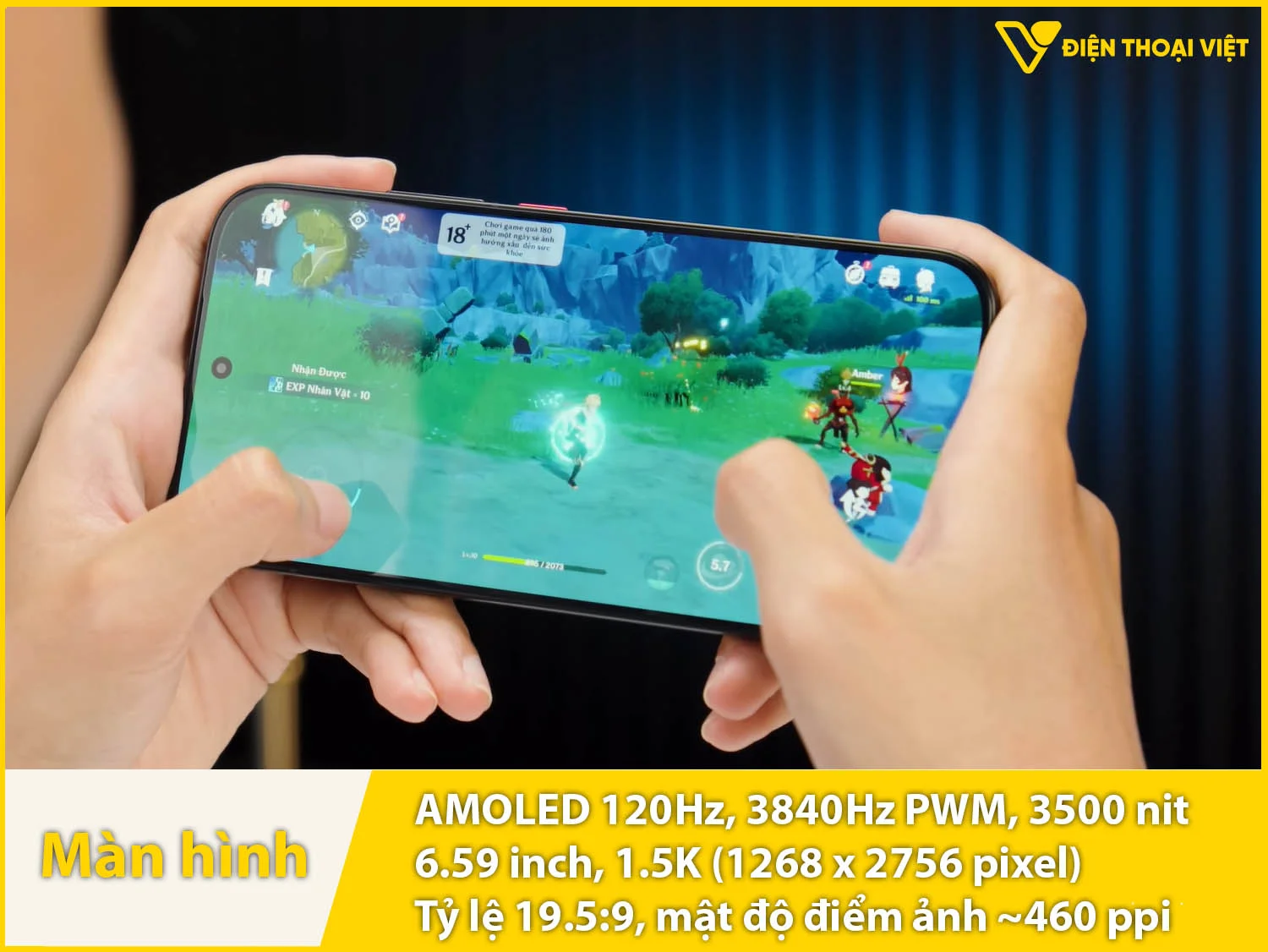 AMOLED 6,59 inch - 120Hz - 3500 nit