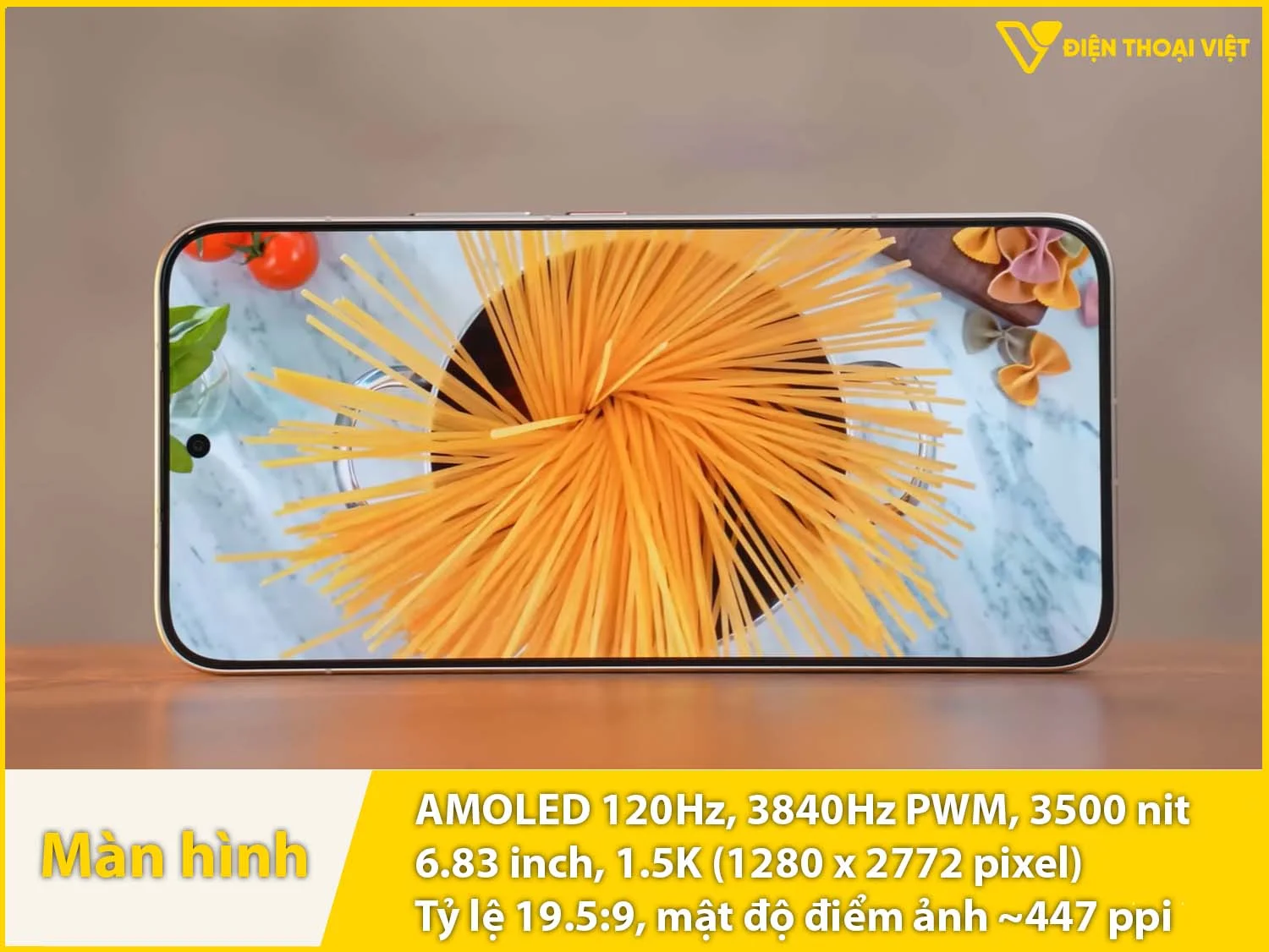 AMOLED 6,83 inch - 120Hz - 3500 nit