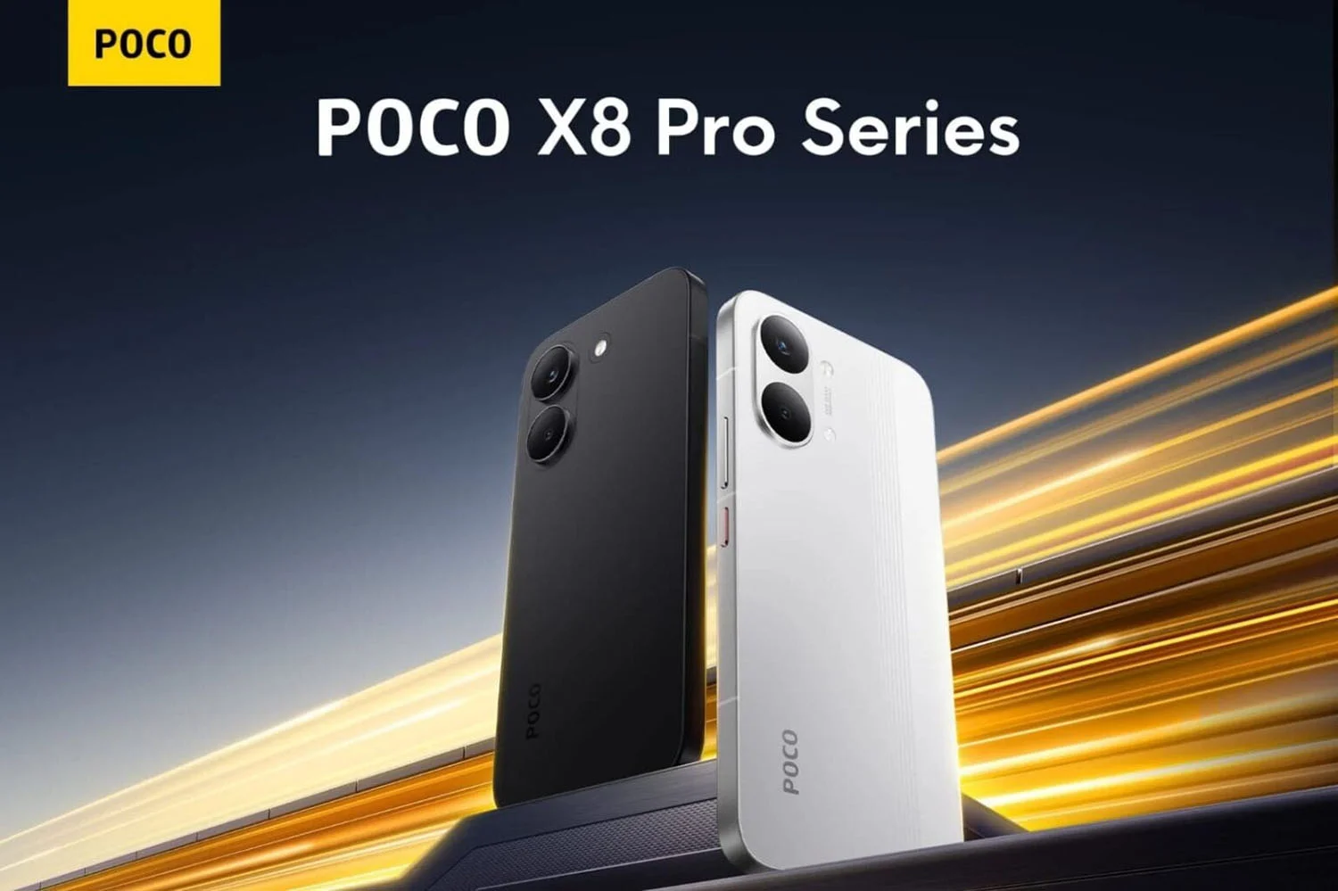 POCO X8 Pro Max (trắng) và X8 Pro (đen)