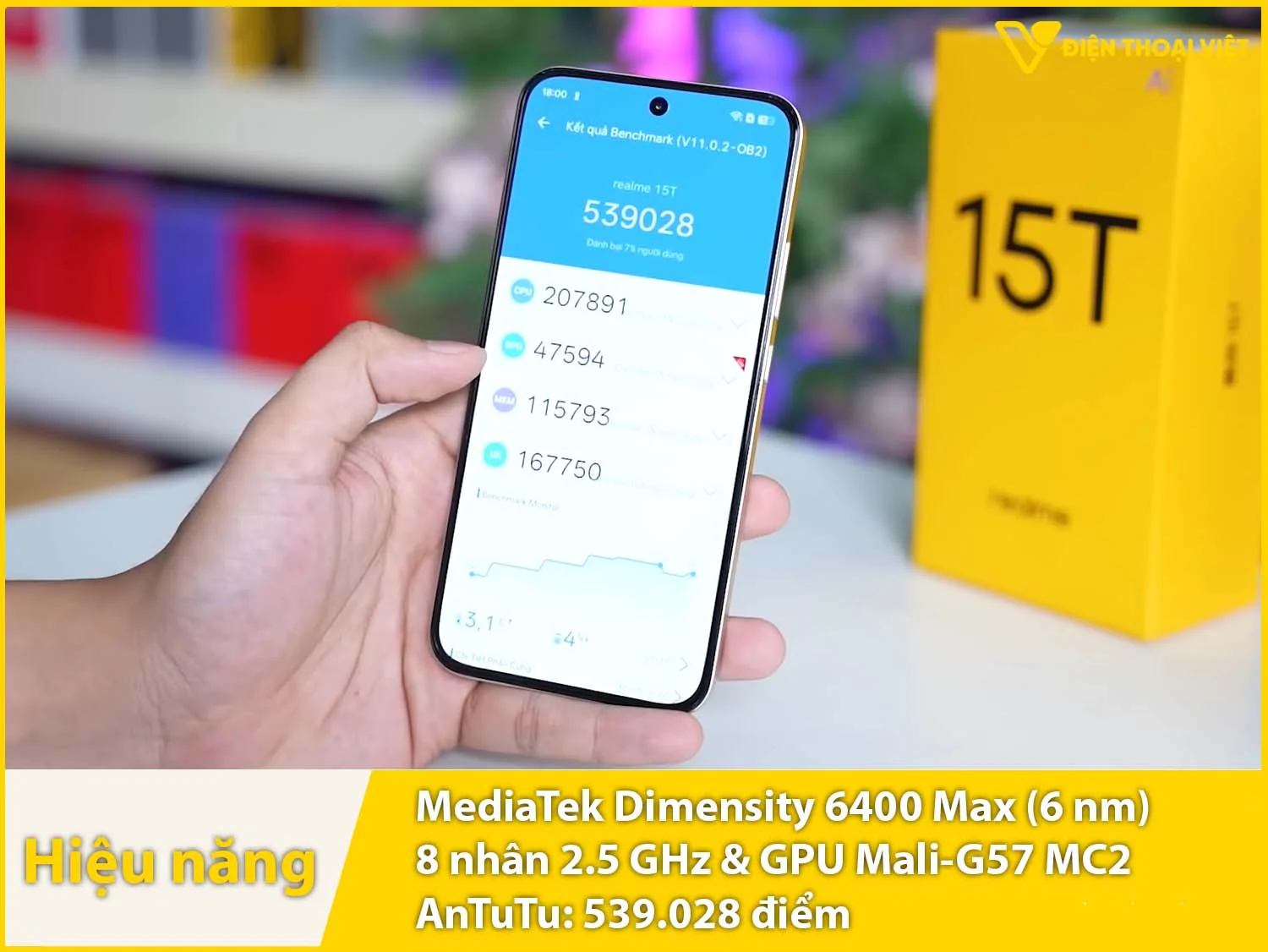 Dimensity 6400 Max - 539.028 điểm AnTuTu
