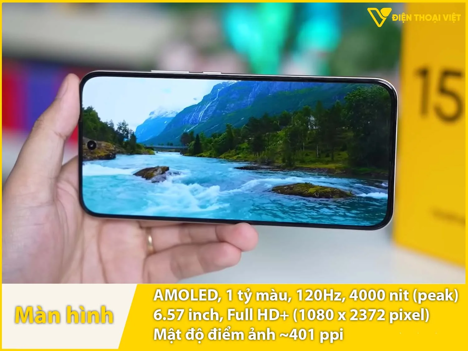 AMOLED 6,57 inch - 120Hz - 4000 nit