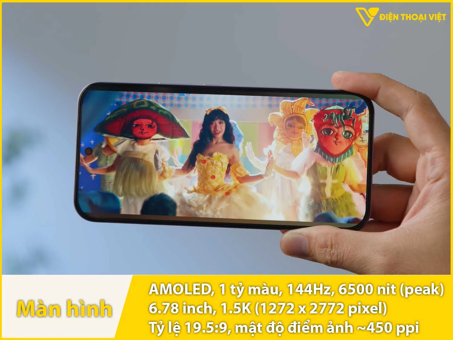 AMOLED 6,78 inch - 144Hz - 6500 nit