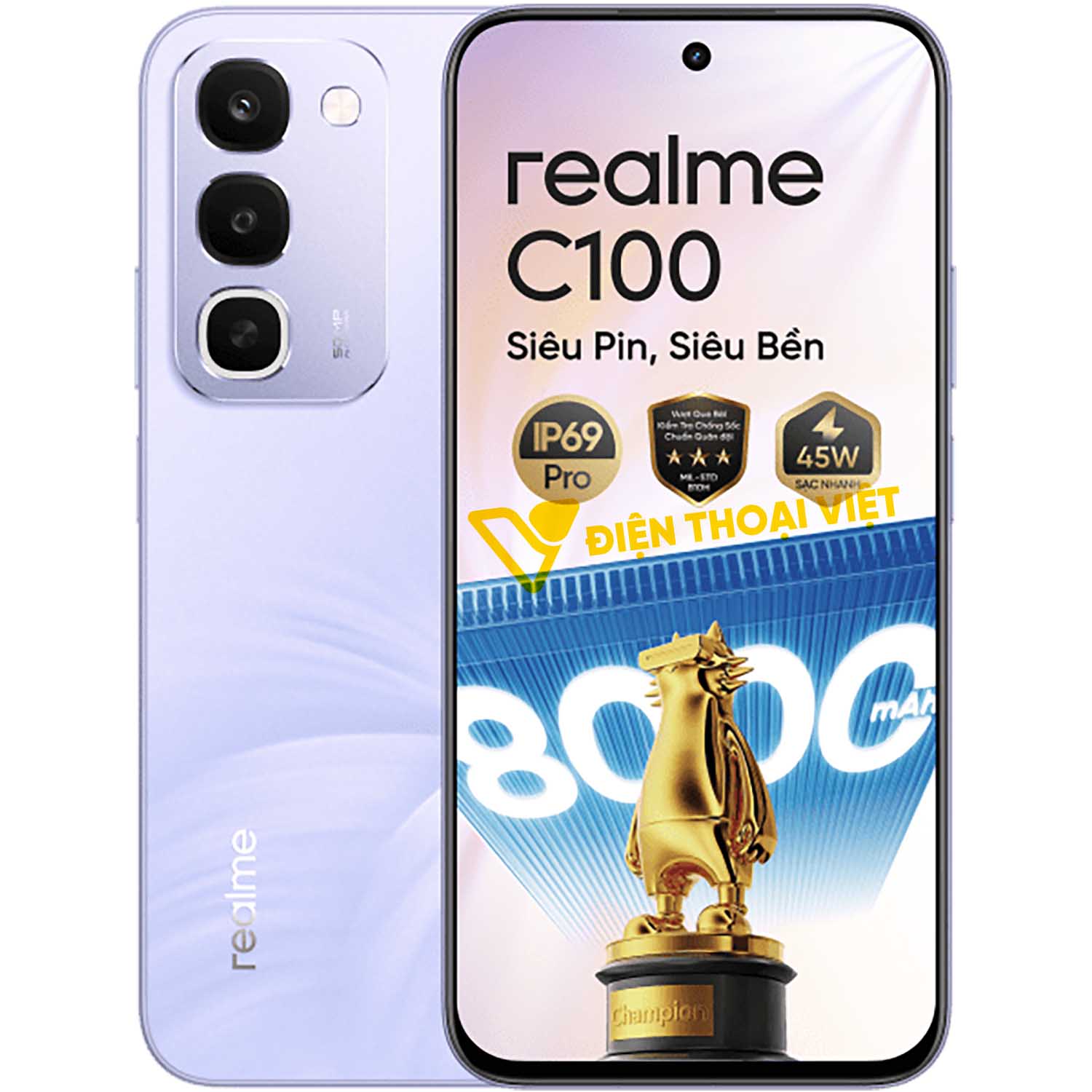 Realme C100 Chính hãng (Pin 8000mAh) Giá rẻ, Trả góp 0%