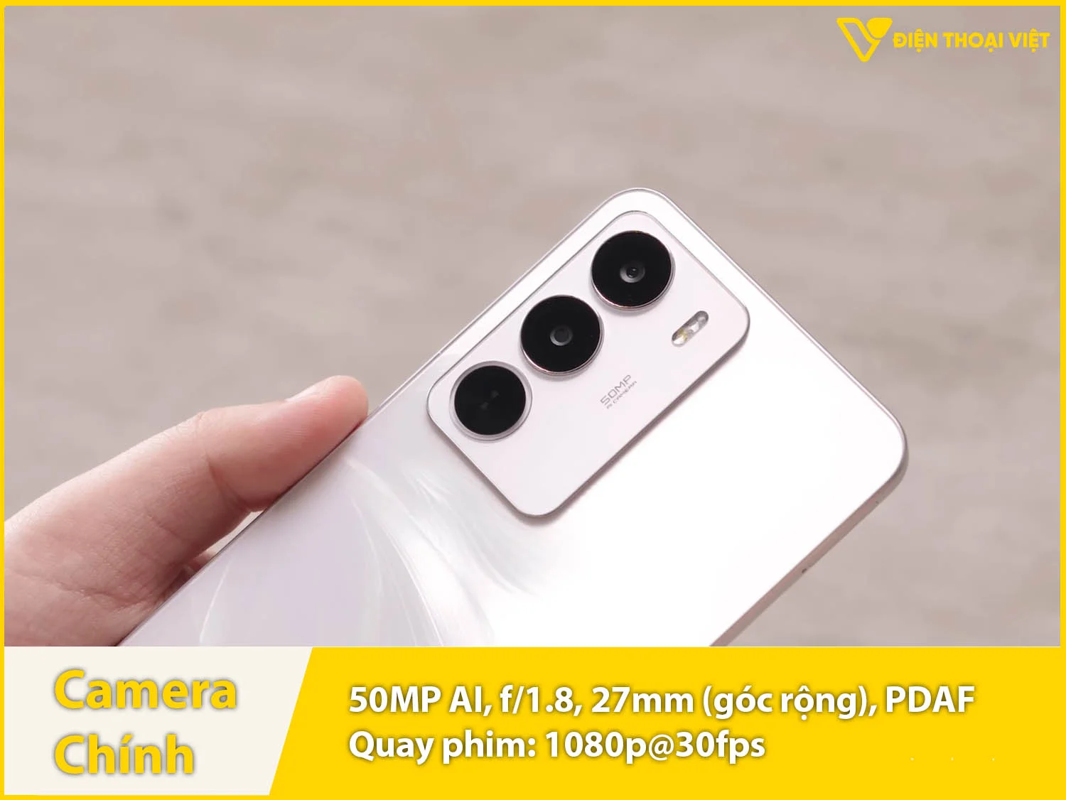 Camera 50MP & Quay phim 1080p