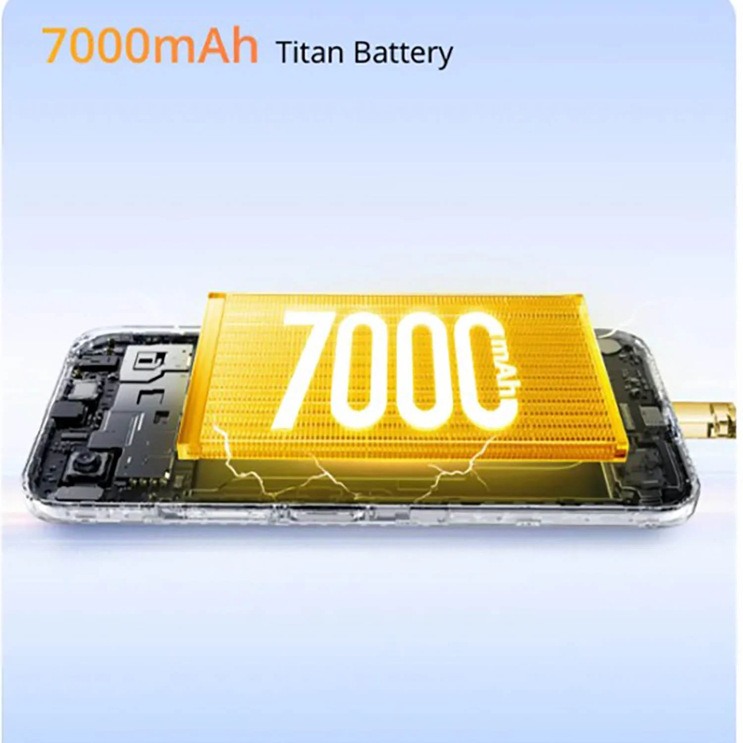 Pin 7000mAh & Sạc nhanh 15W