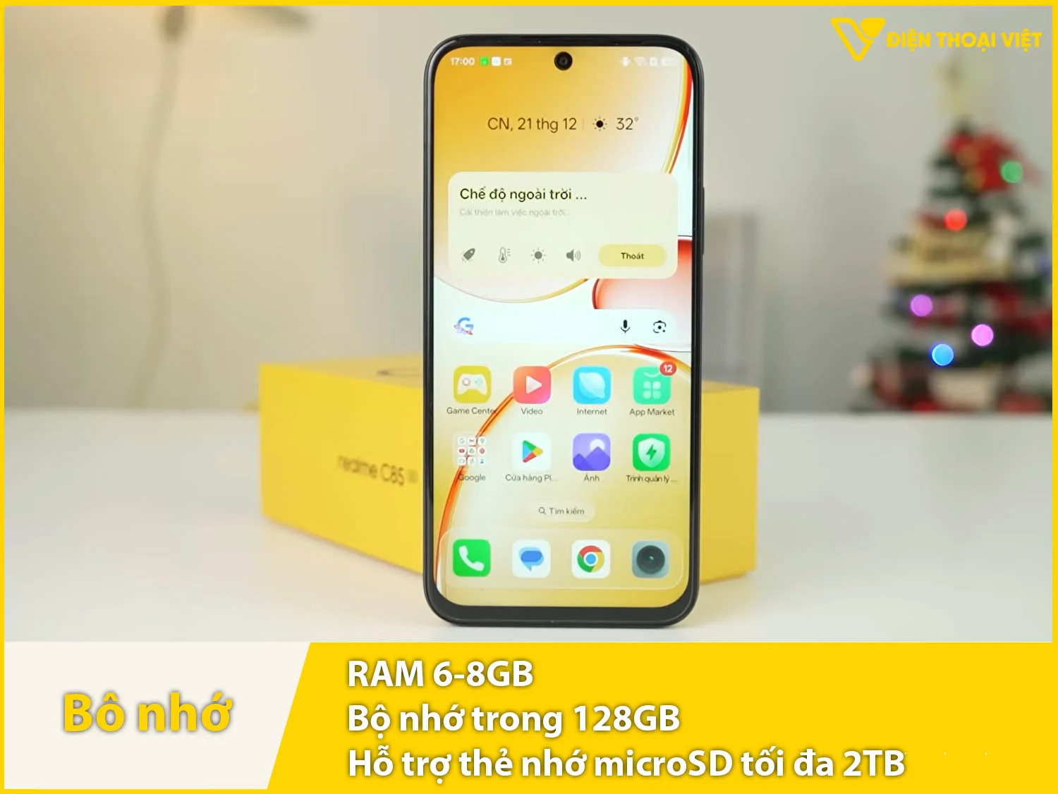 Realme C85 RAM 6-8GB & Bộ nhớ trong 128GB