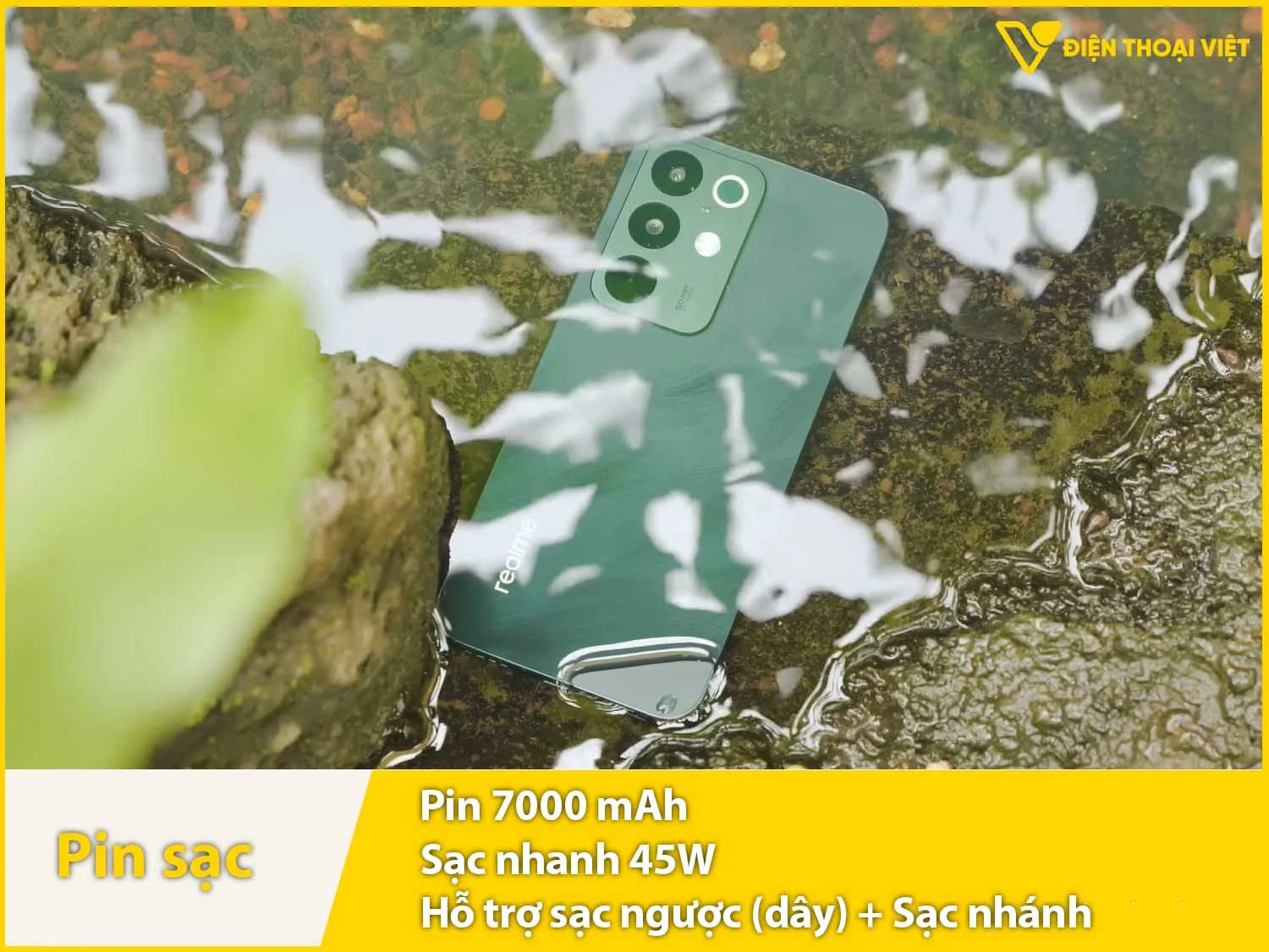 Pin 7000mAh & Sạc nhanh 45W