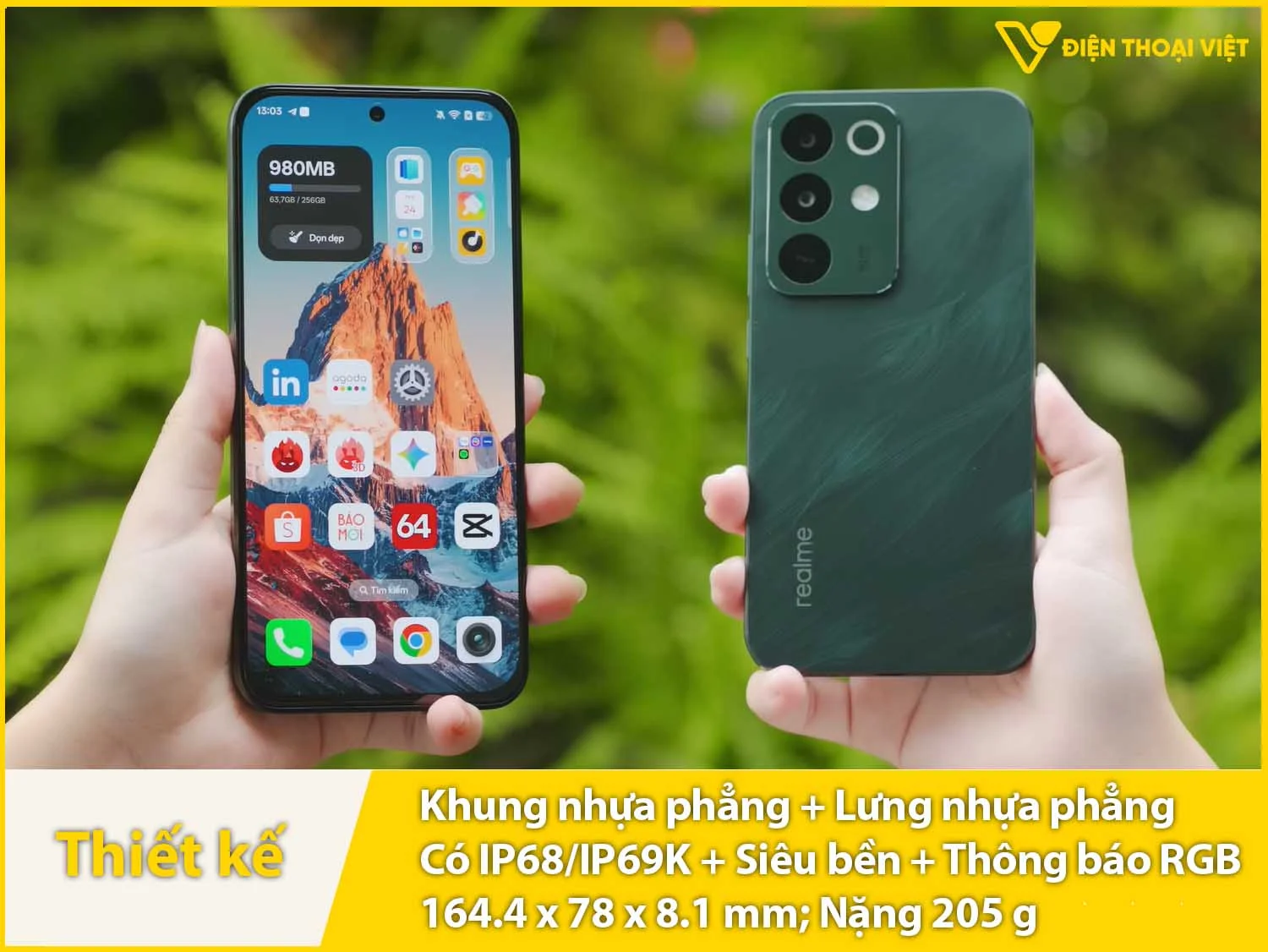 Khung nhựa phẳng & 2 mặt trước sau phẳng