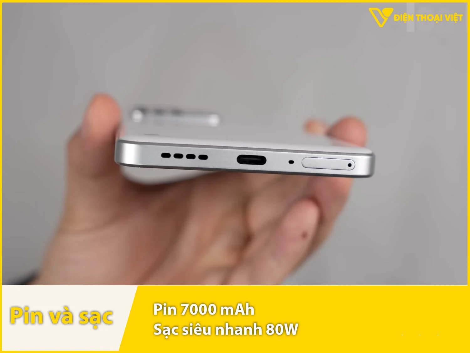 Pin 7000mAh & Sạc nhanh 80W