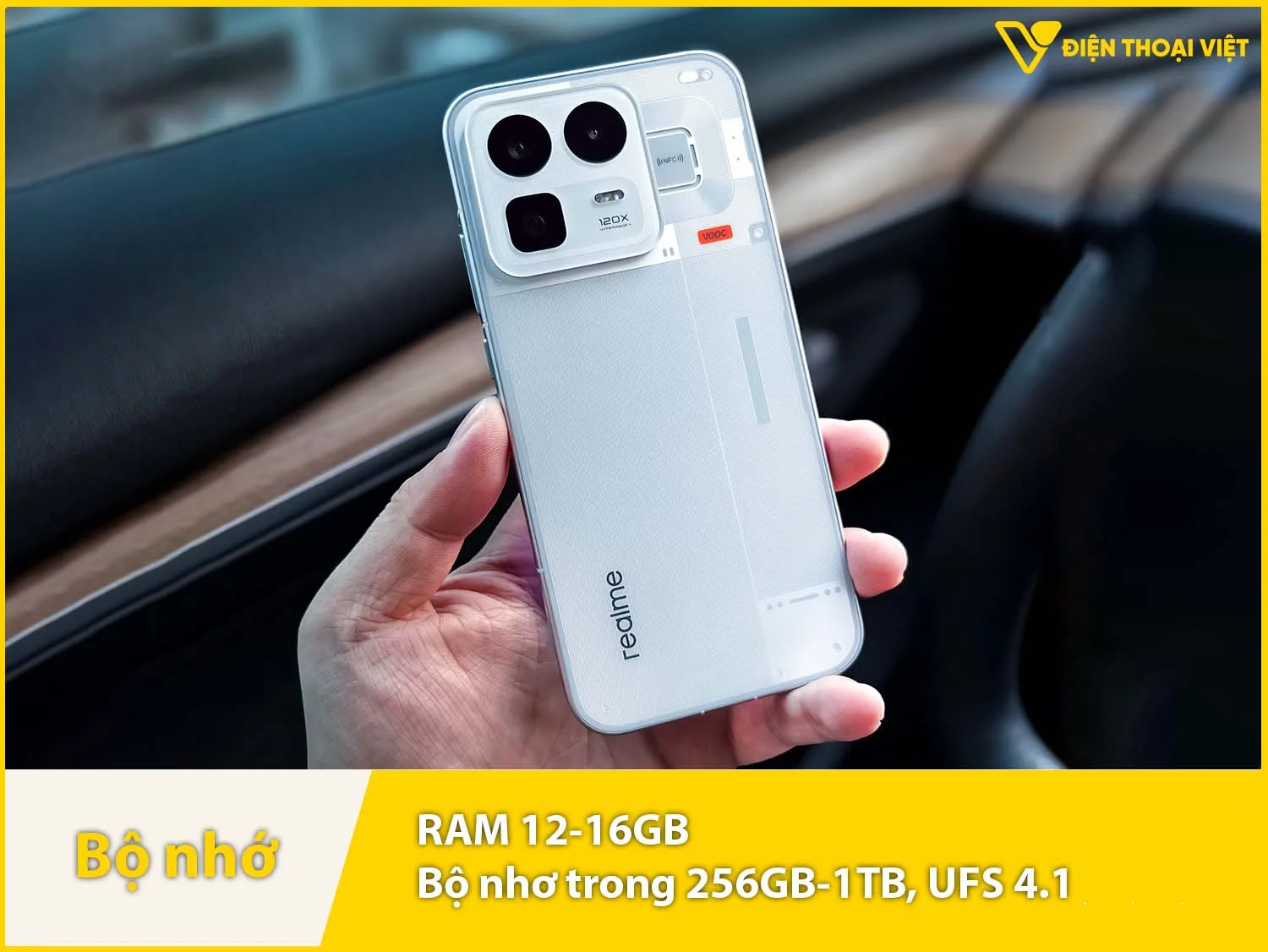 Realme Neo8 có RAM 12-16GB & Bộ nhớ trong 256GB-1TB