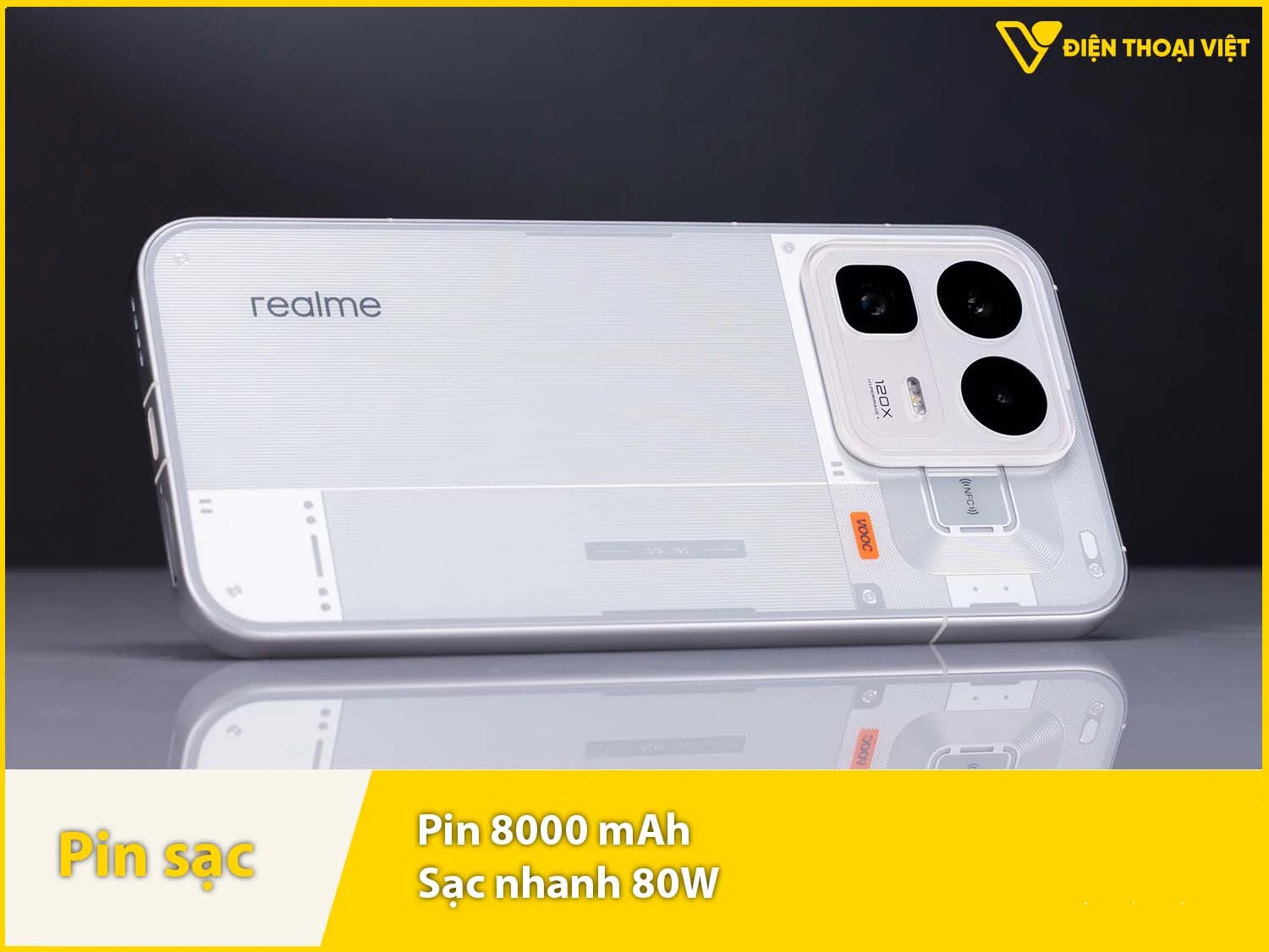 Pin 8000mAh - Dùng 1-2 ngày