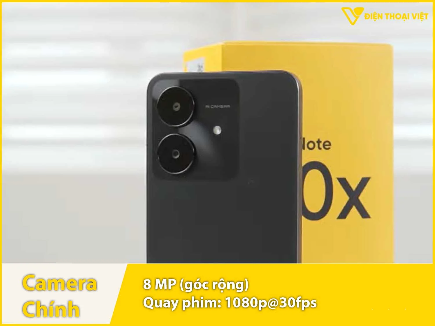 Camera sau 8MP & quay video 1080p