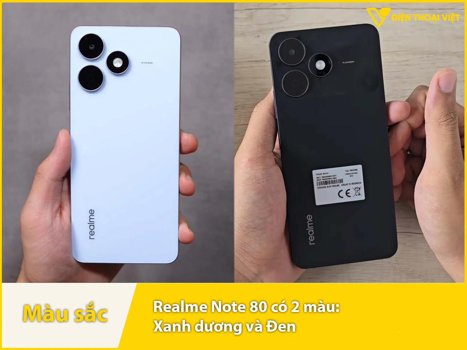 Realme Note 80 có 2 màu