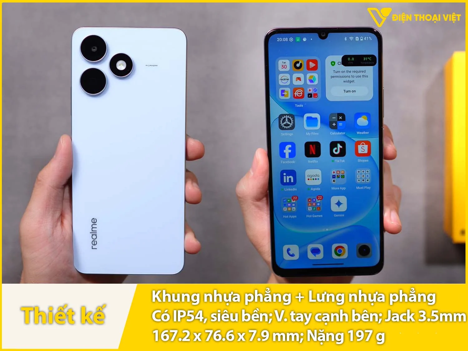 Khung nhựa phẳng & 2 mặt trước sau phẳng