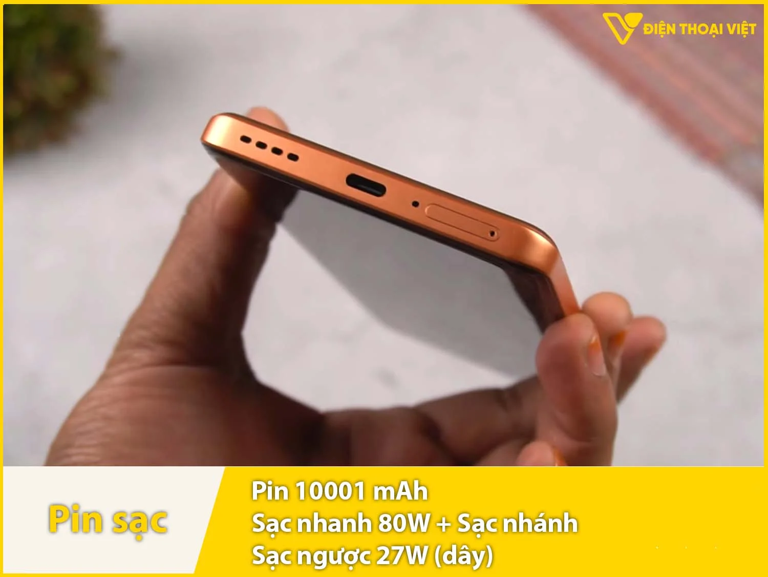 Pin 10.001mAh siêu trâu & Sạc nhanh 80W