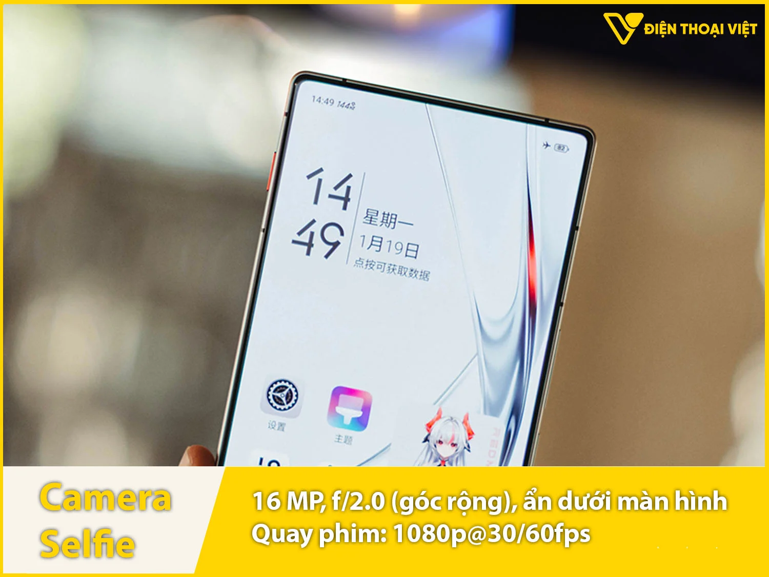 Camera selfie 16MP & Quay phim 1080p