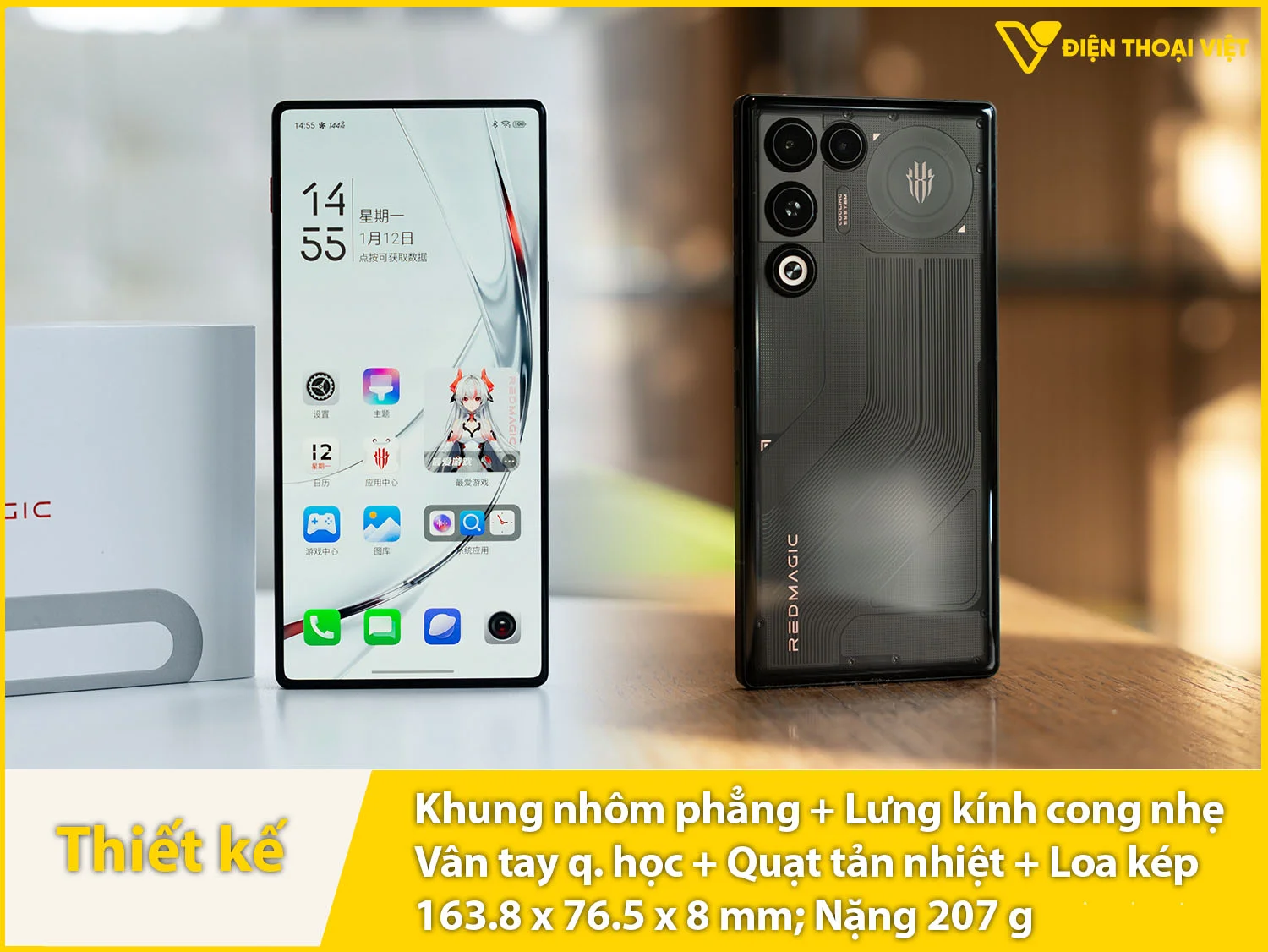 Thiết kế cao cấp, vuông vức