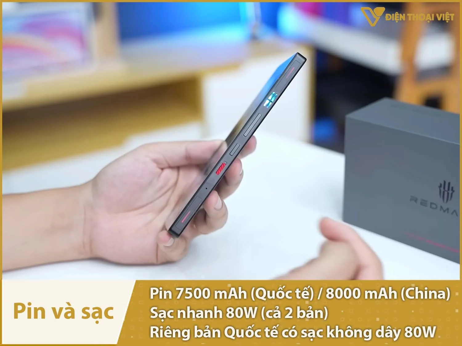 Pin khủng sử dụng cả ngày & Sạc nhanh 80W