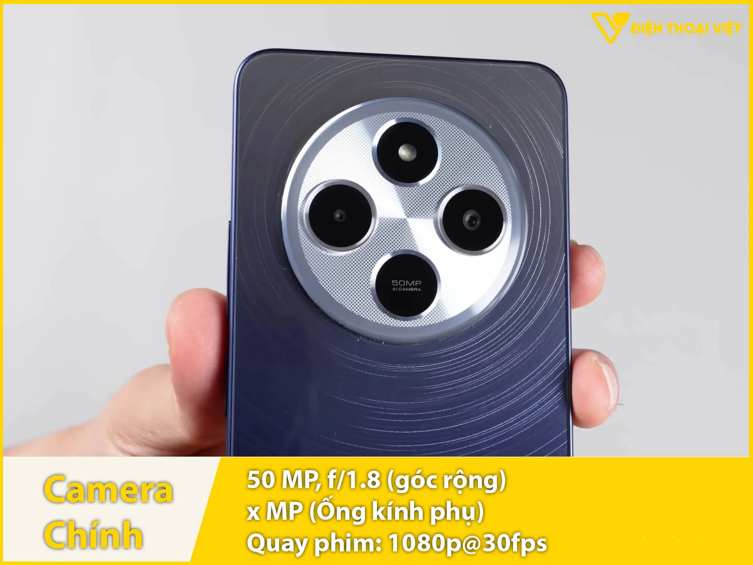 Camera 50MP siêu nét & Quay phim 1080p