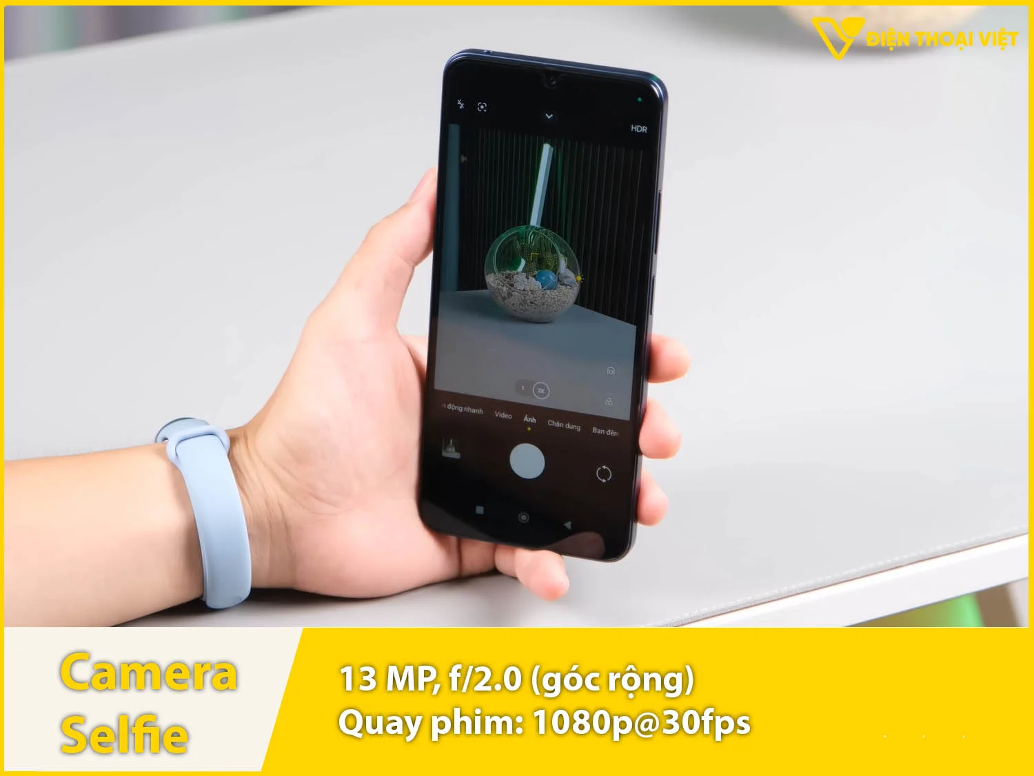 Camera selfie 13MP & Quay phim 1080p