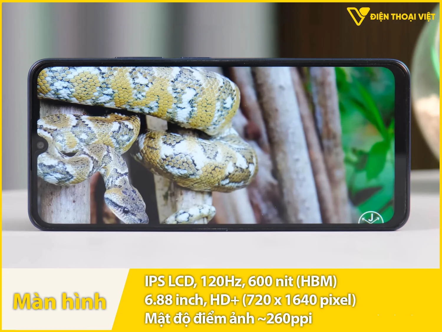 Màn hình 6,88 inch rất lớn, IPS LCD 120Hz cực mượt