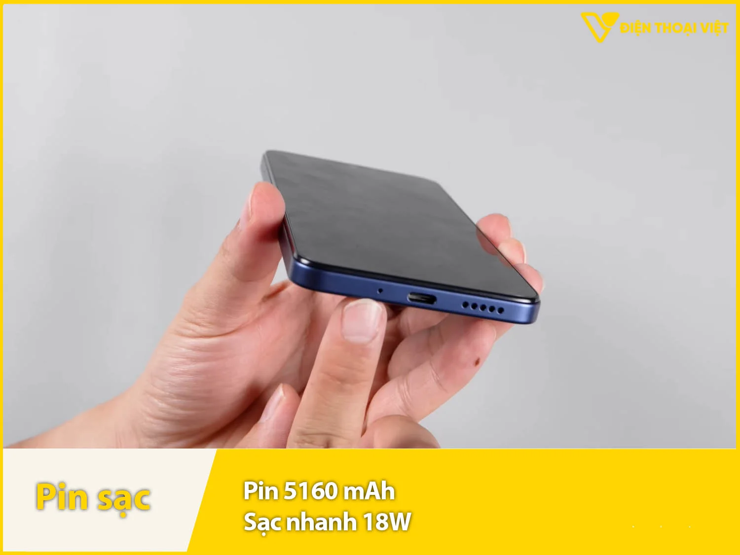 Pin 5160 sử dụng khá lâu & sạc nhanh 18W