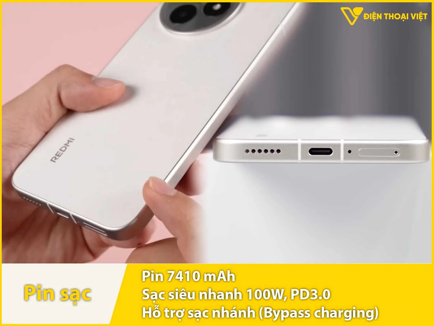 REDMI K80 Ultra Pin 7410mAh & Sạc nhanh 100W