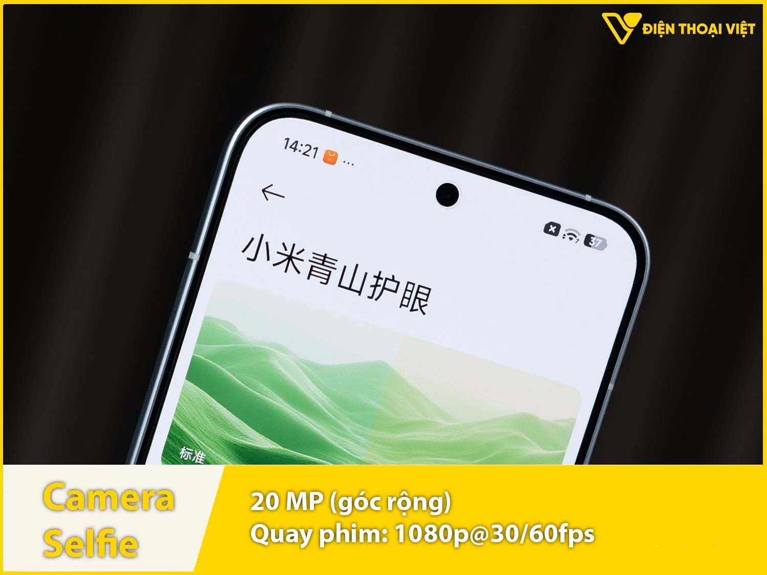 Camera trước 20MP & Quay video 1080p