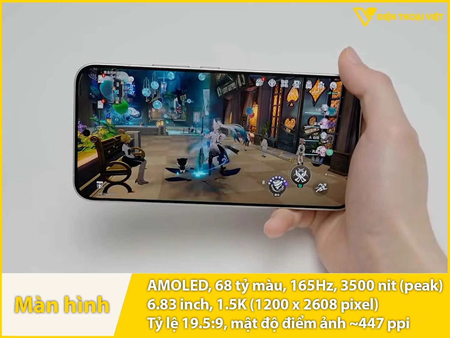 AMOLED 6.83 inch - 165Hz - 3500 nit