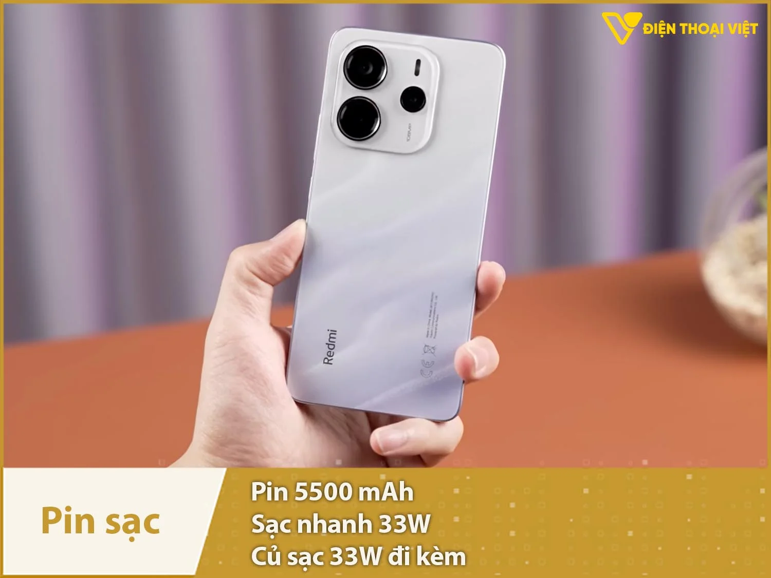 Pin 5500mAh & Sạc 33W