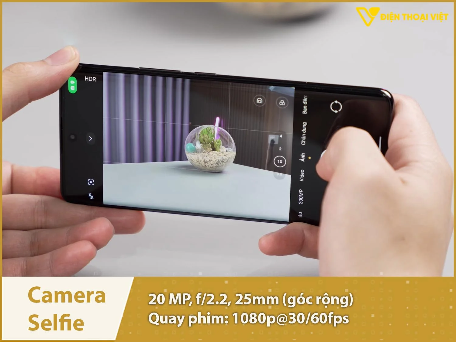 Camera selfie 20MP & Quay phim 1080p