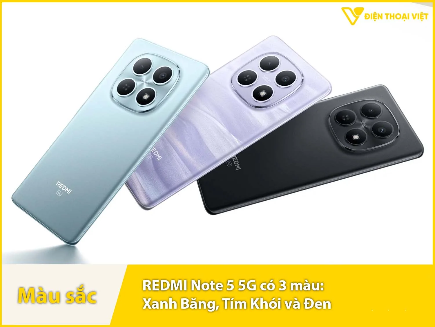 REDMI Note 15 5G có 3 màu