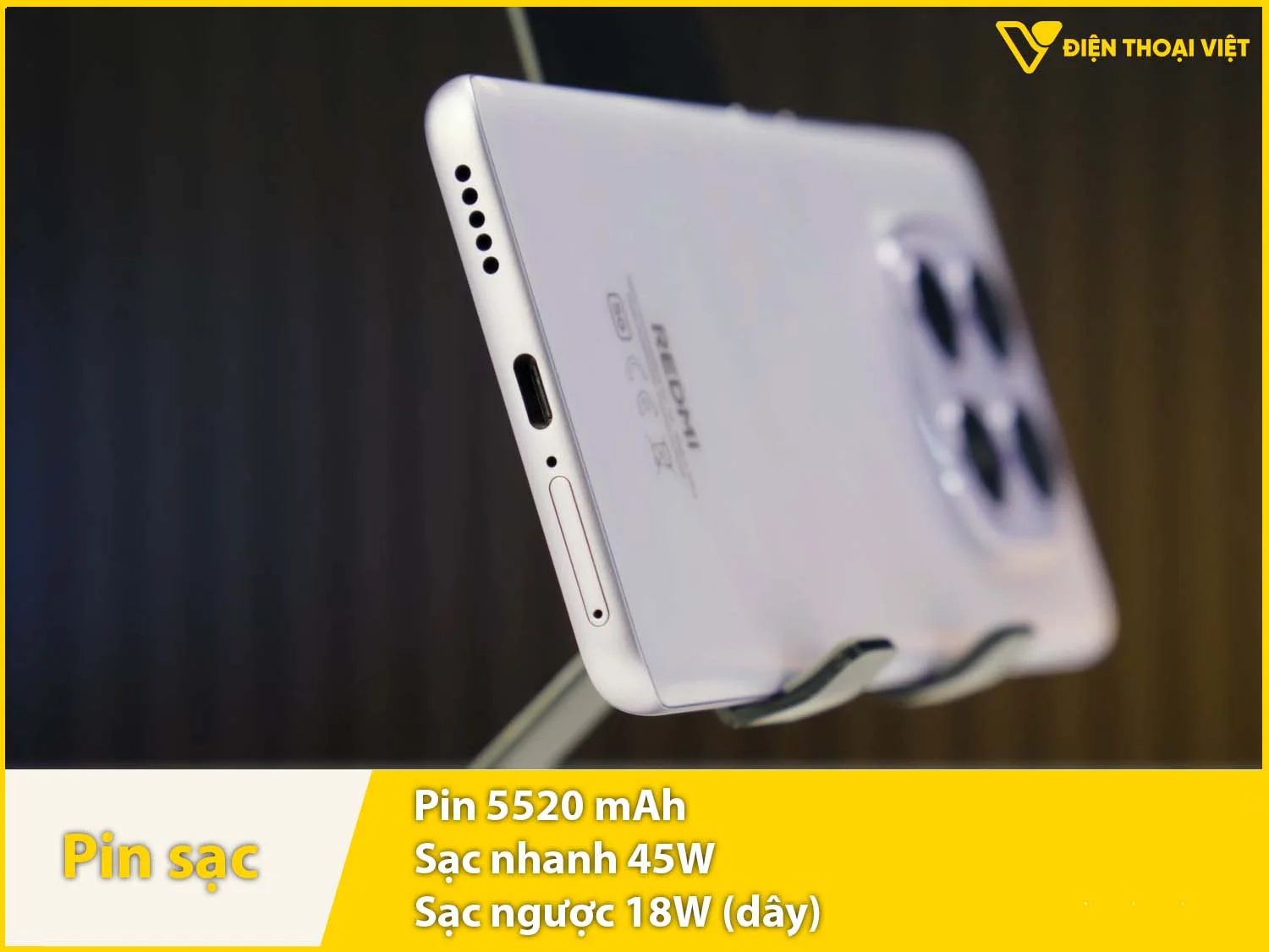 Pin 5520mAh & Sạc nhanh 45W