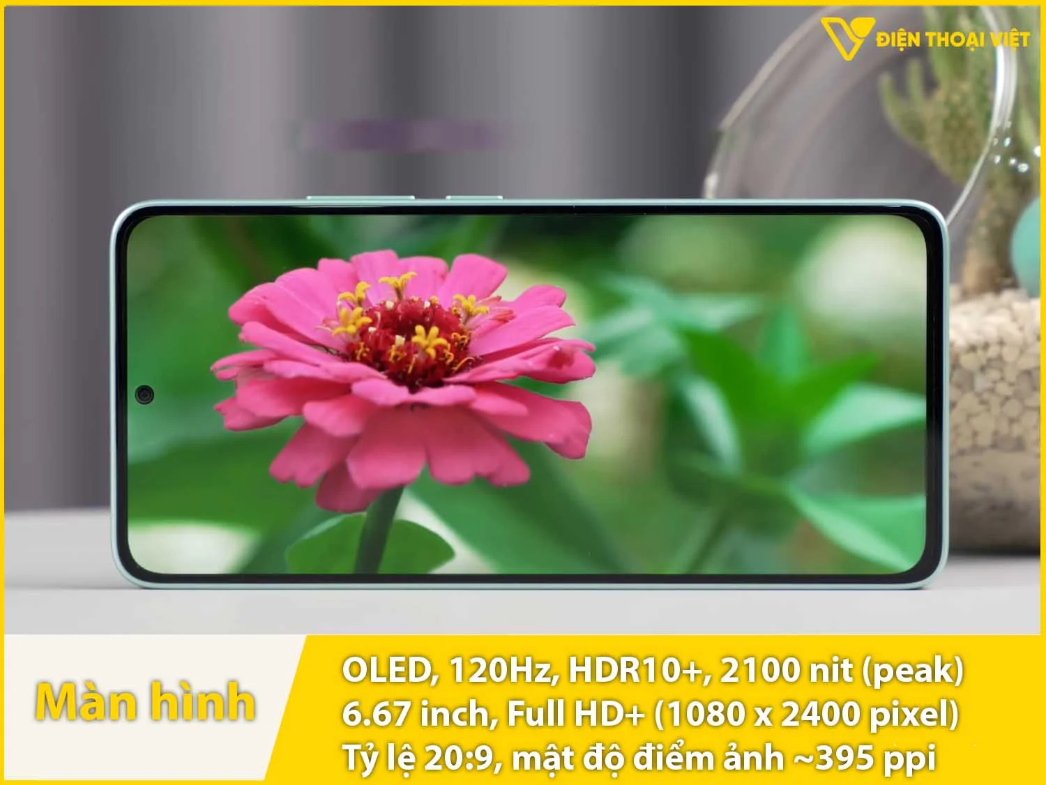 AMOLED 6,67 inch - 120Hz - 2100 nit