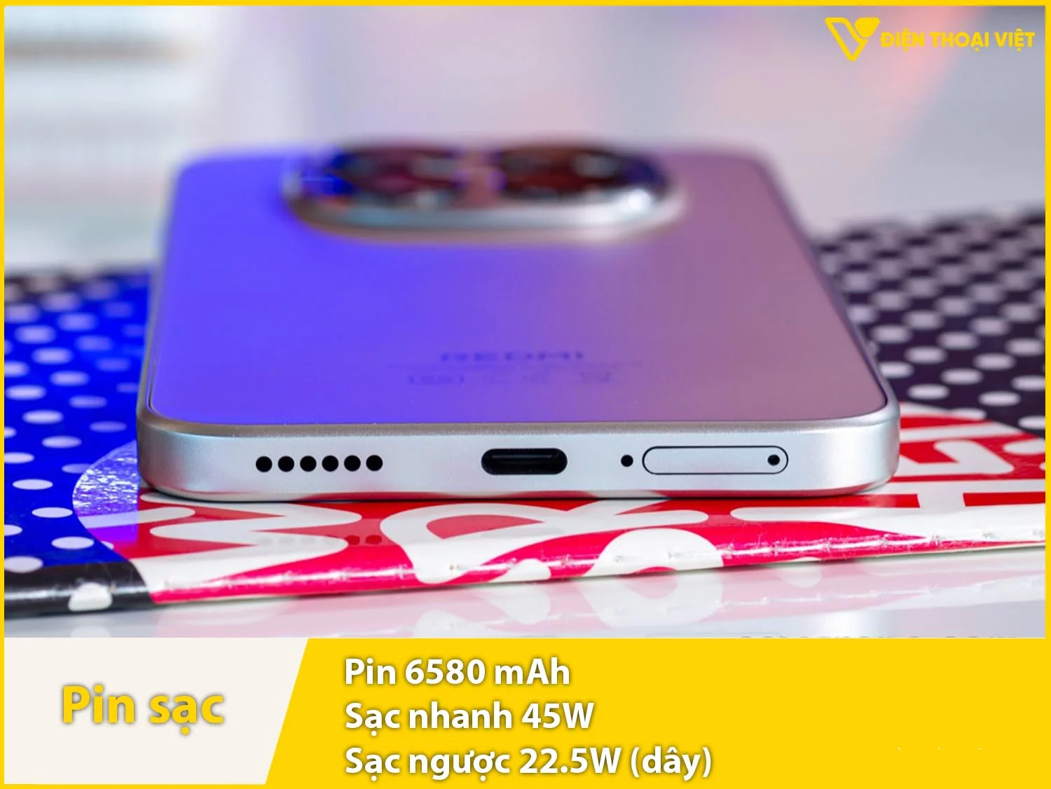 Pin 6580mAh & Sạc nhanh 45W