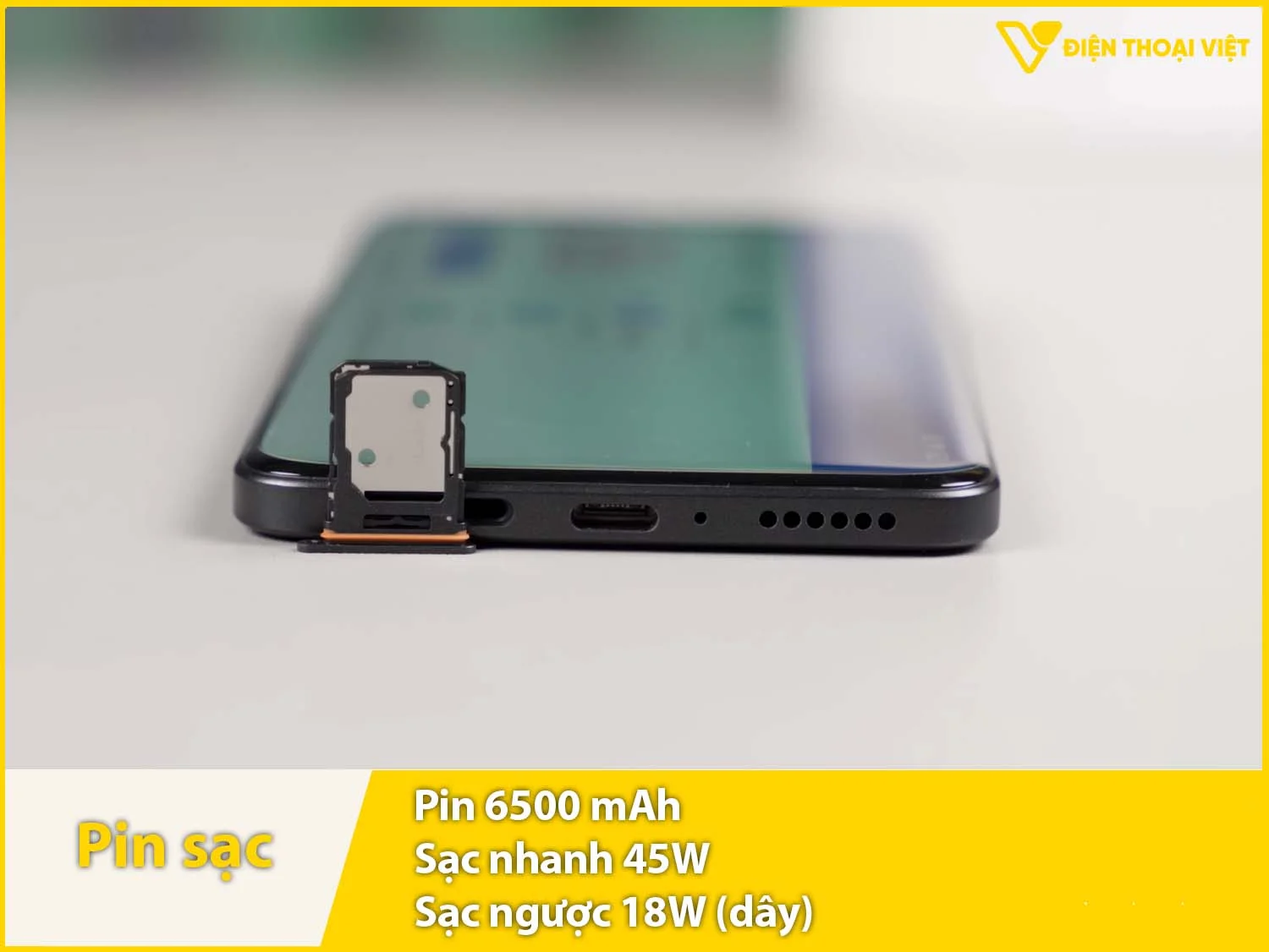 Pin 6500mAh & Sạc 45W