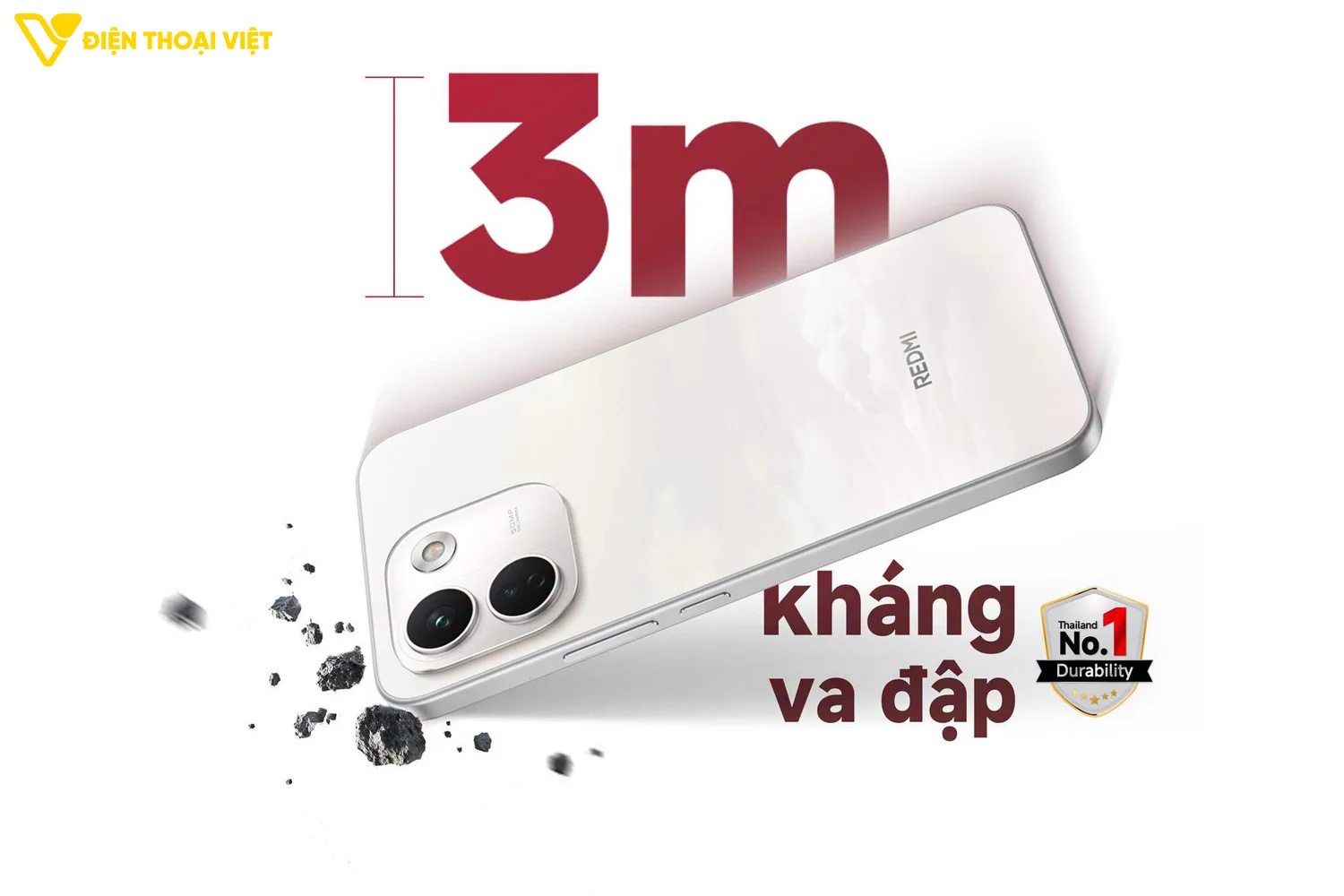 REDMI Note 17 Pro Max sở hữu độ bền IP68/IP69K và chống rơi 3m