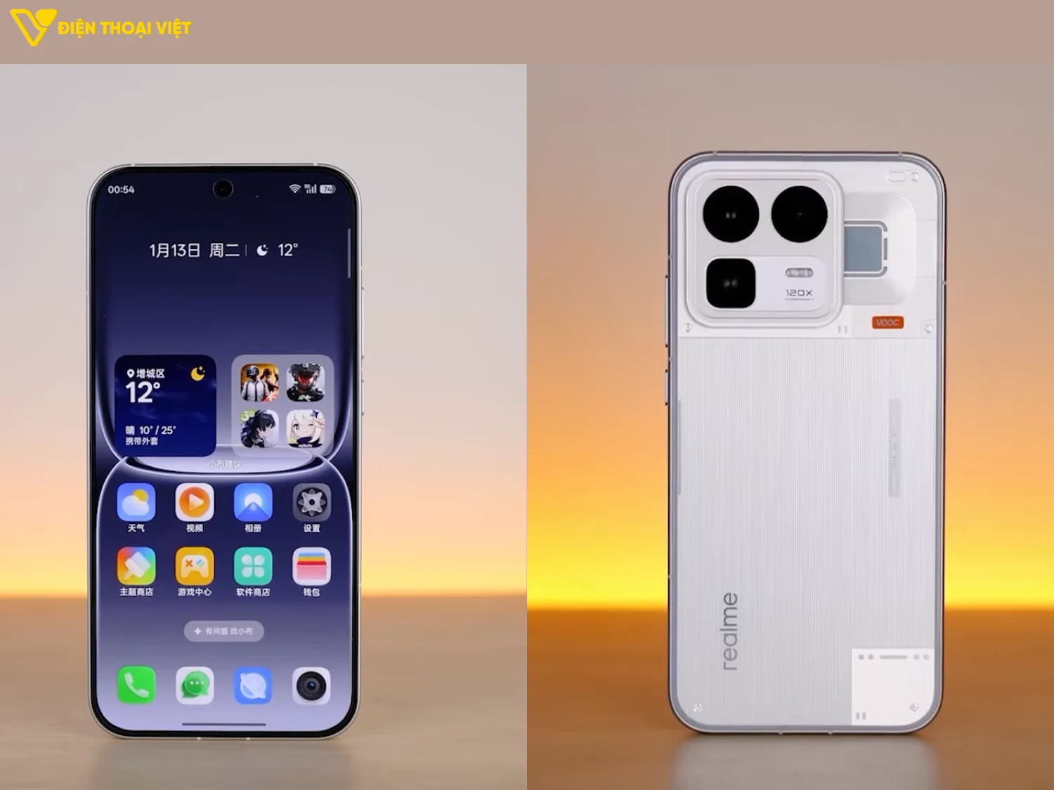 Thiết kế mặt trước và mặt sau