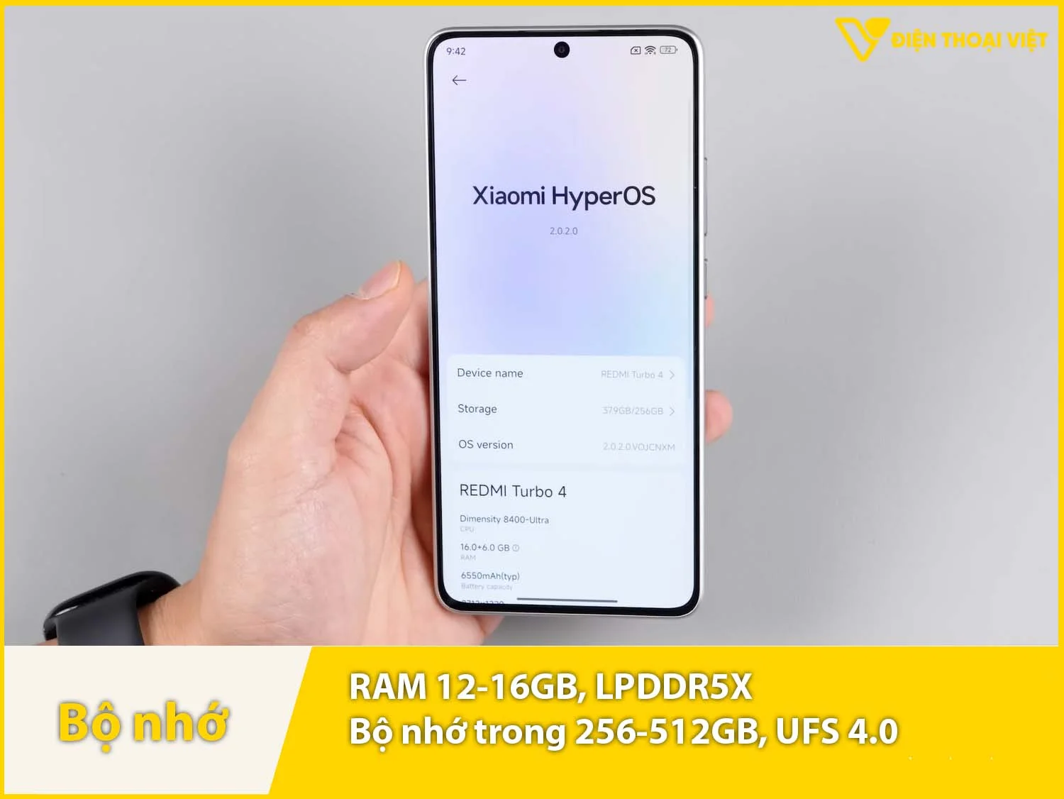 RAM 12-16GB & Bộ nhớ trong 256-512GB